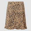 Ocelot Ruffle Skirt    hi-res