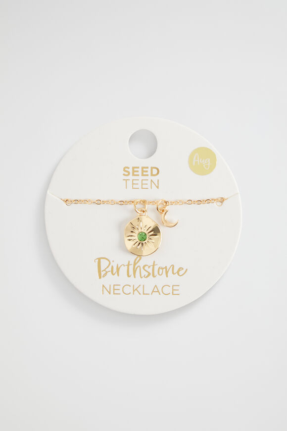 Birthstone Necklace  August  hi-res