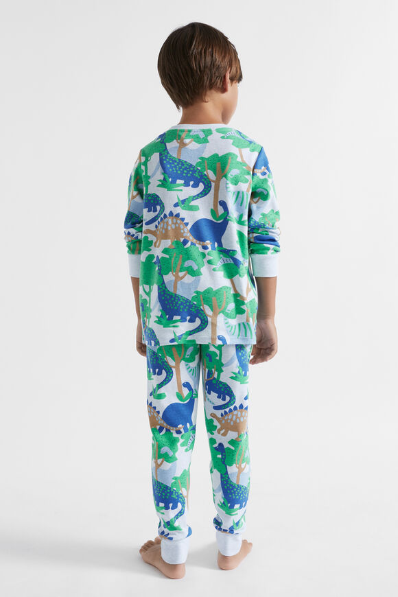Dino Pyjama  Pale Blue Marle  hi-res