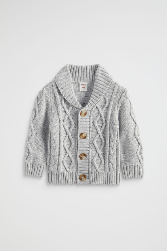 Cable Cardigan  Cloudy Marle  hi-res