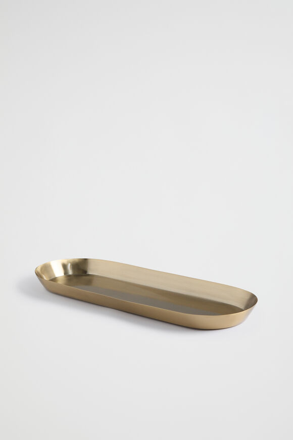 Monte Long Tray  Brushed Gold  hi-res