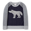 Wolf Applique Sweater    hi-res