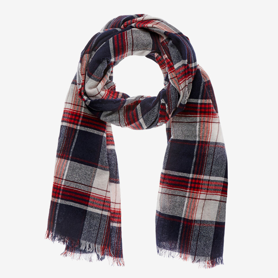 Checked Scarf  