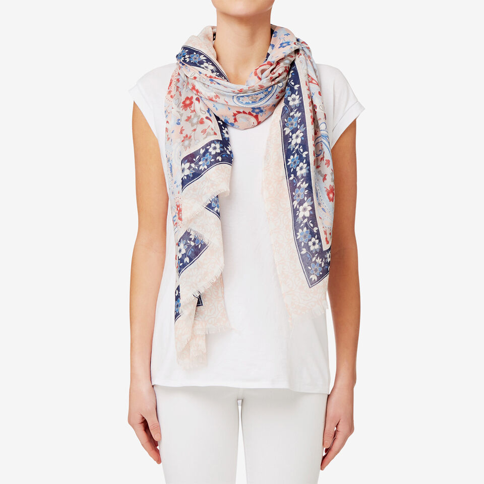 Floral Paisley Scarf  