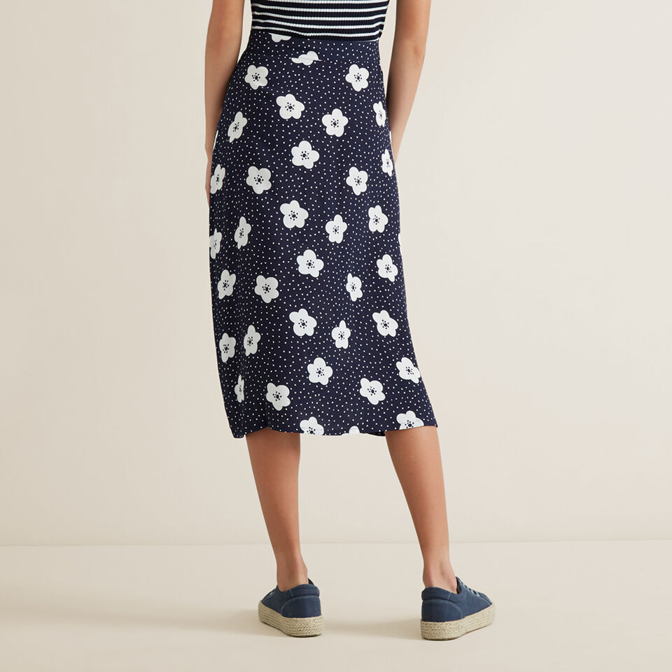 Floral Midi Skirt  