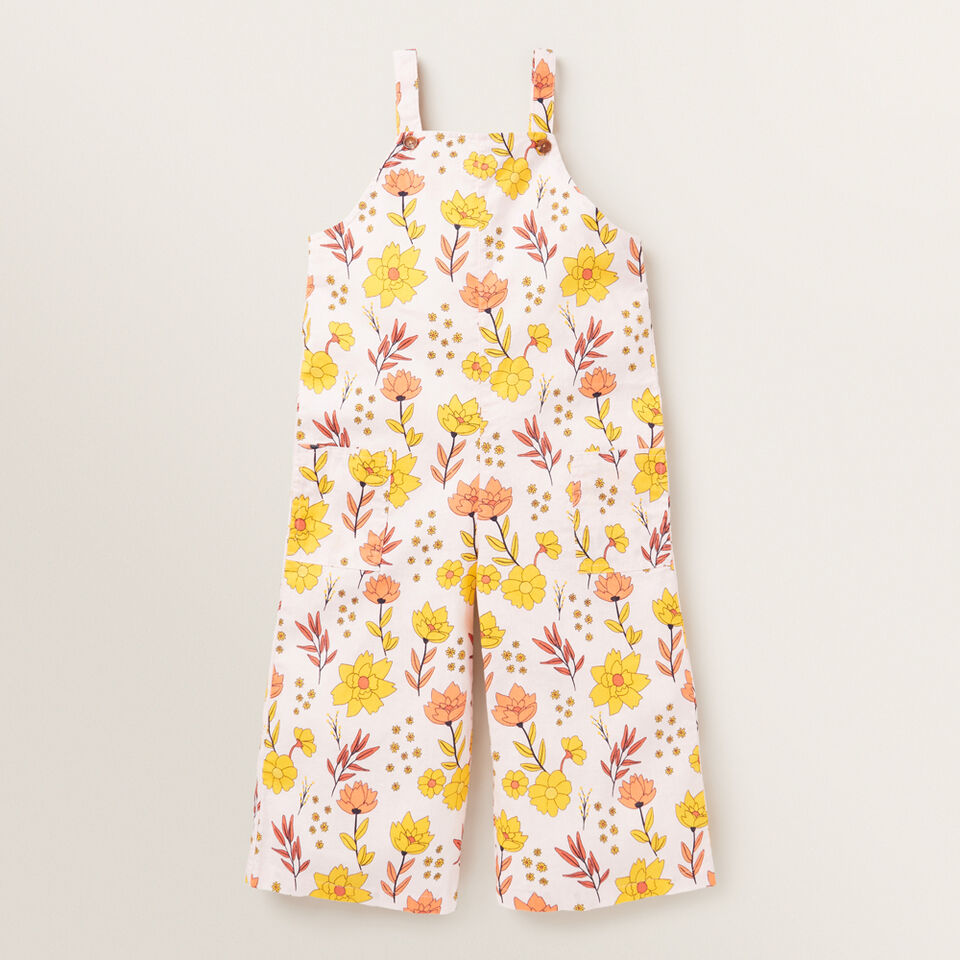 Floral Print Overall  