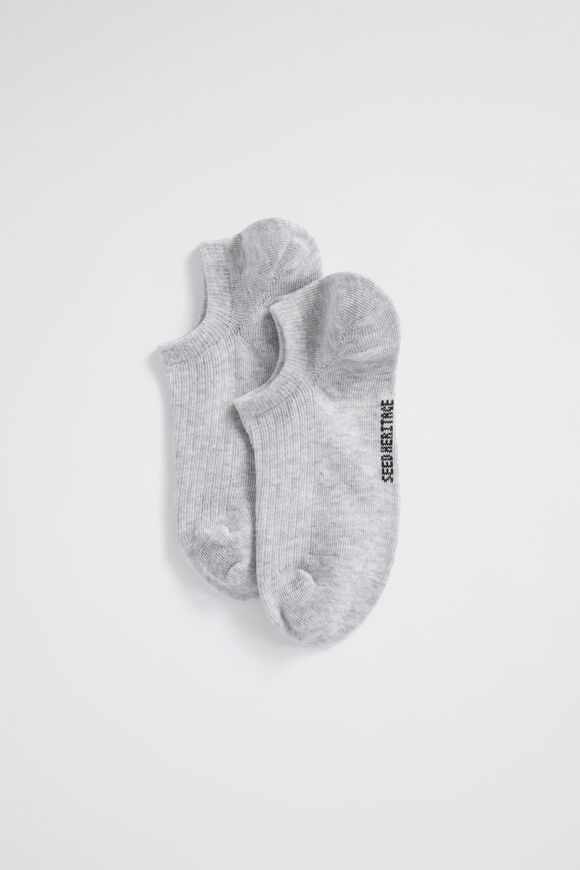 Sneaker Sock  Light Grey Marle  hi-res