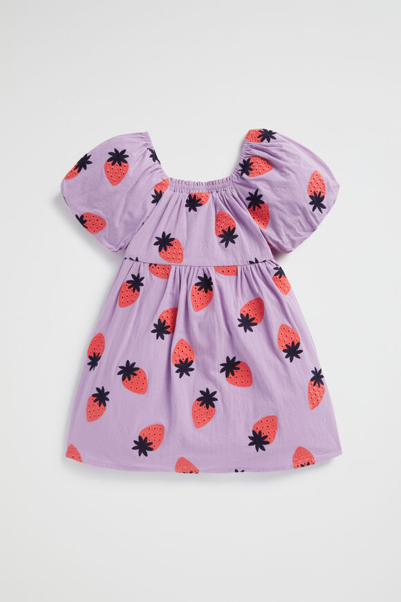 Strawberry Embroidered Dress  Lilac  hi-res