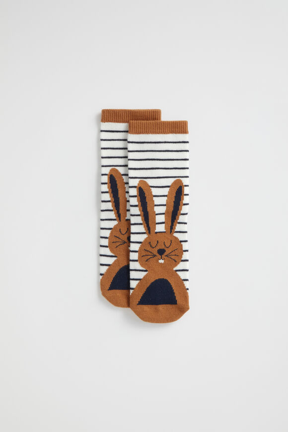 Bunny Stripe Sock  Multi  hi-res