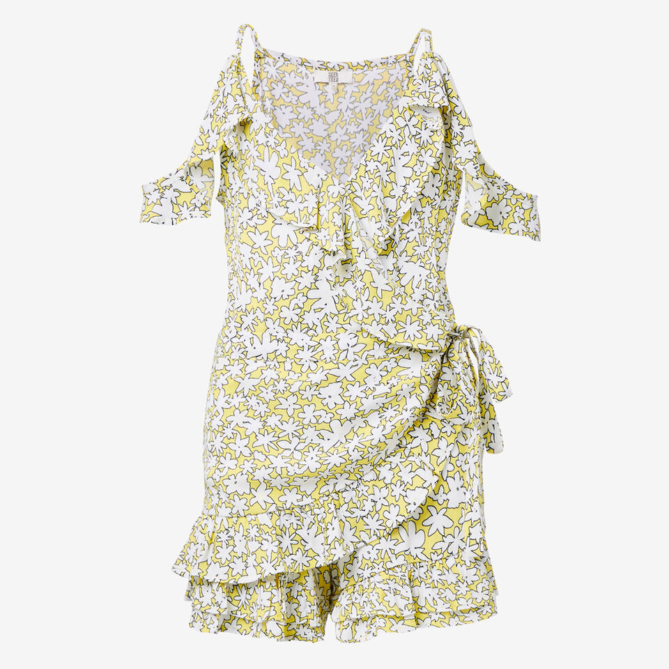 Floral Frill Playsuit  
