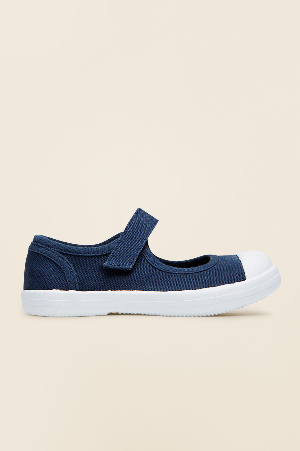 Mary Jane Canvas Shoes  Navy