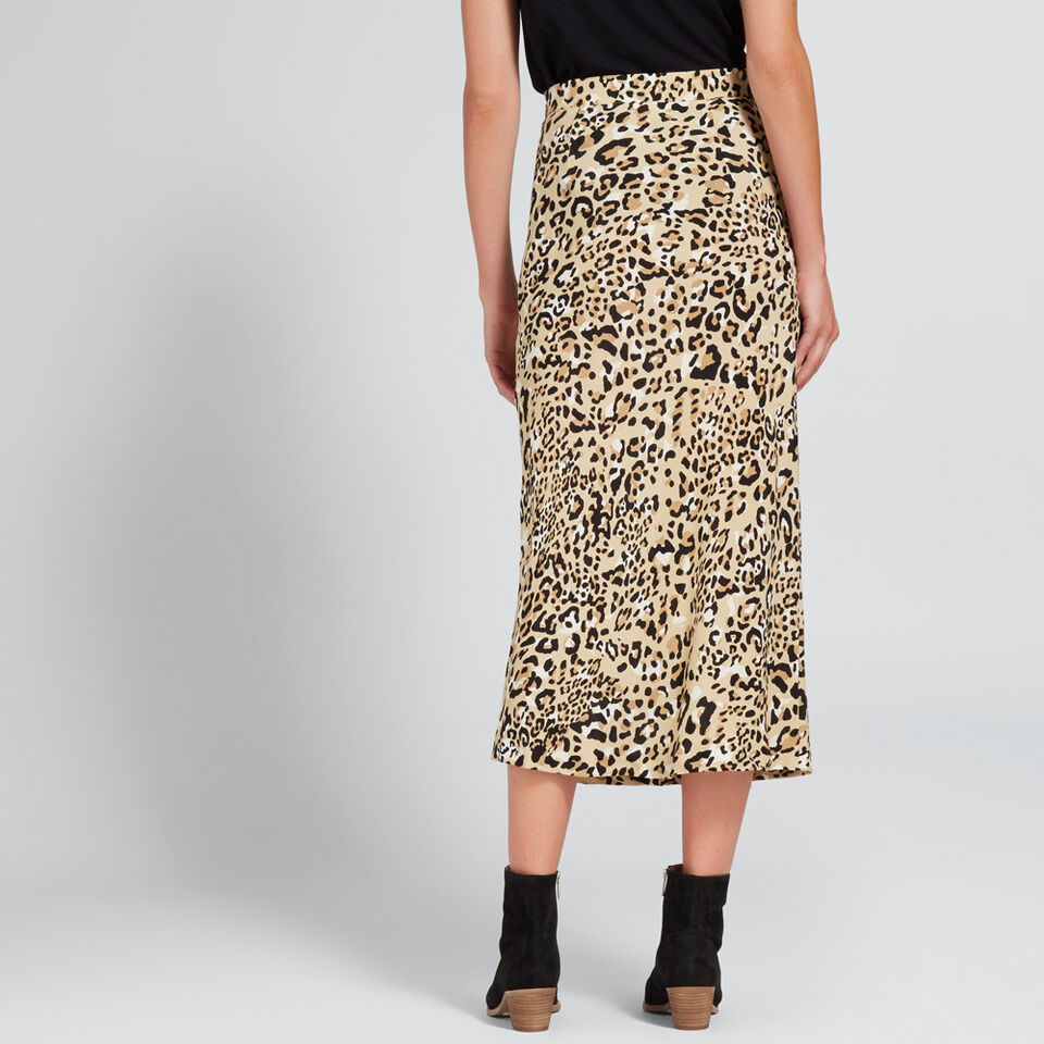 Animal Print Skirt  