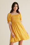 Floral Shirred Dress    hi-res
