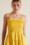 Textured Stripe Mini Dress  Gold Rush  hi-res