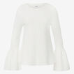 Bell Sleeve Flared Knit Top  4  hi-res