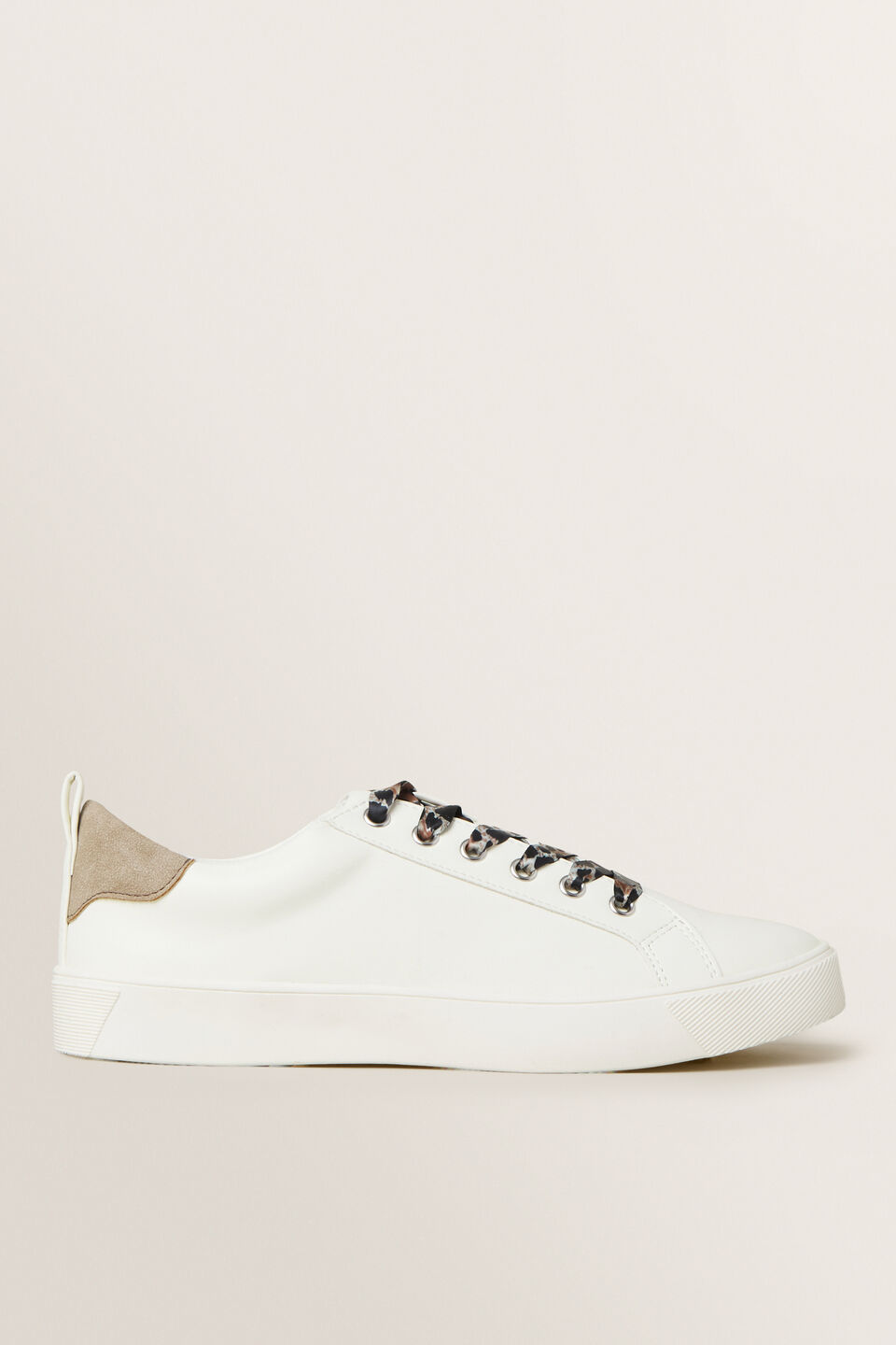 Ocelot Lace Trainer  Off White