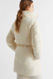Minimalist Mid Length Puffer Jacket  Vanilla Cream  hi-res