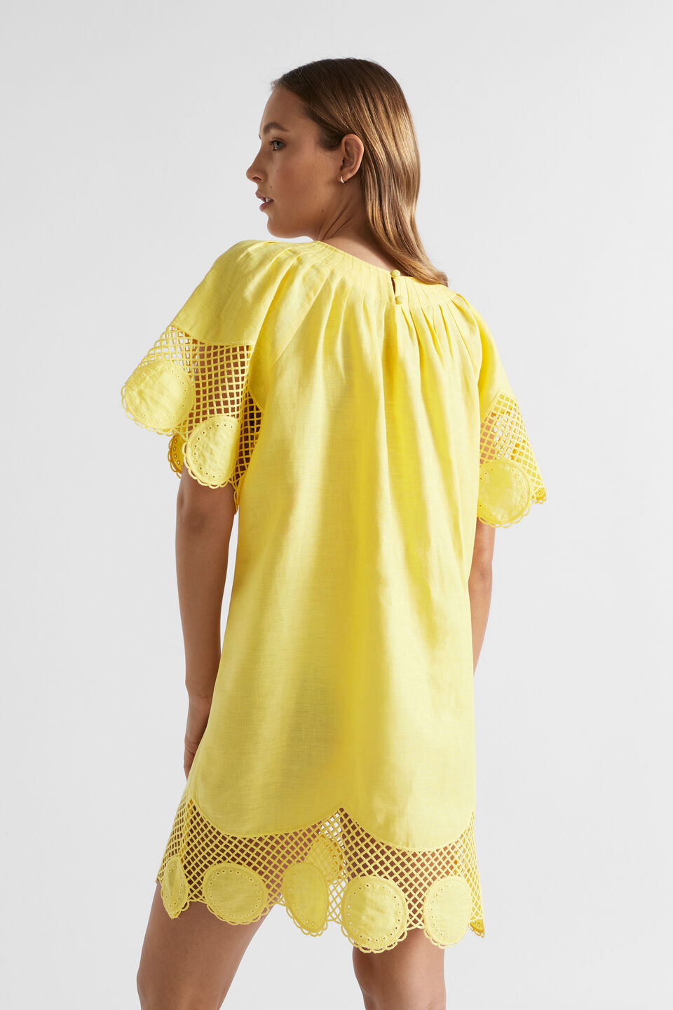 Embroidered Hem Dress Seed Heritage NZ