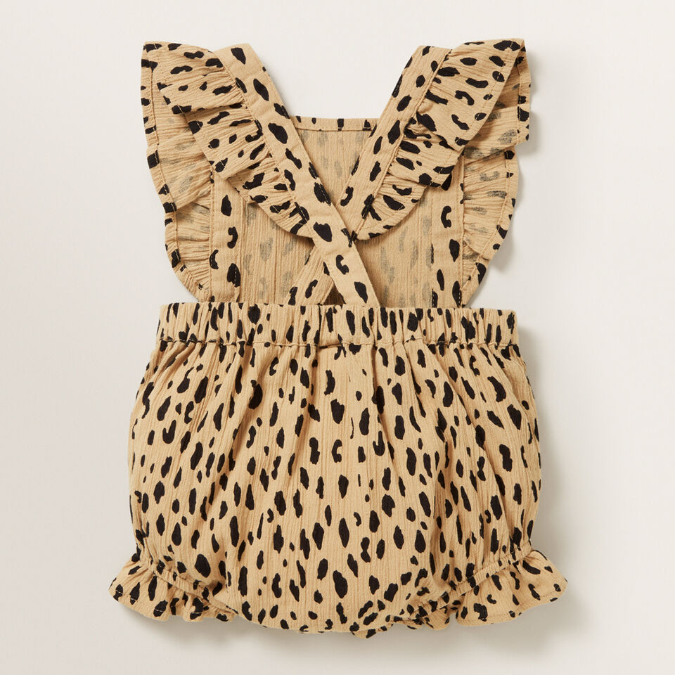 Ocelot Cheesecloth Romper  
