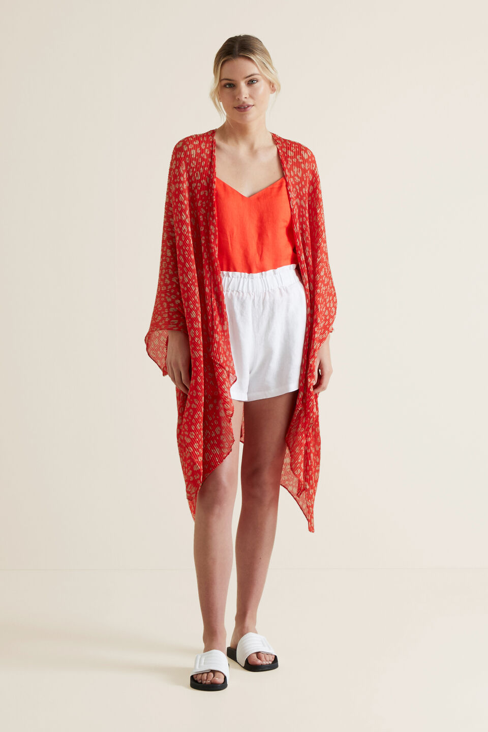 Pleated Summer Poncho  