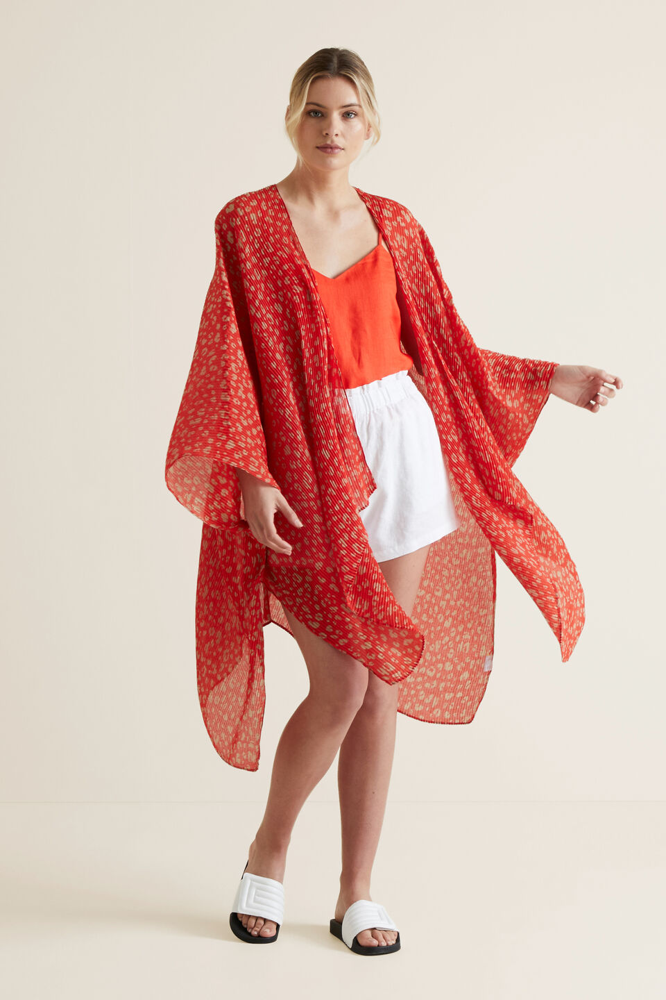 Pleated Summer Poncho  
