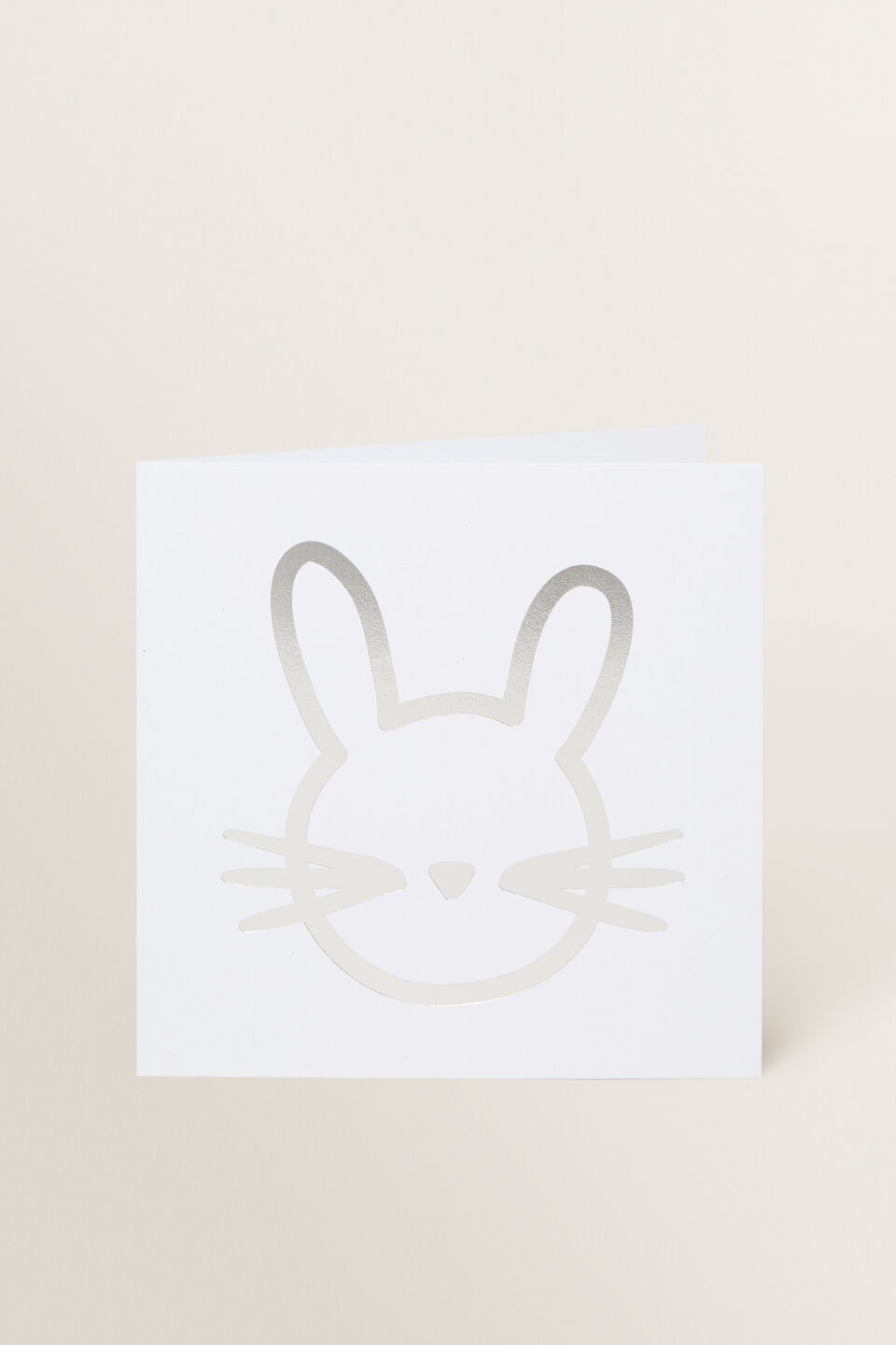 Large Bunny Face Card  