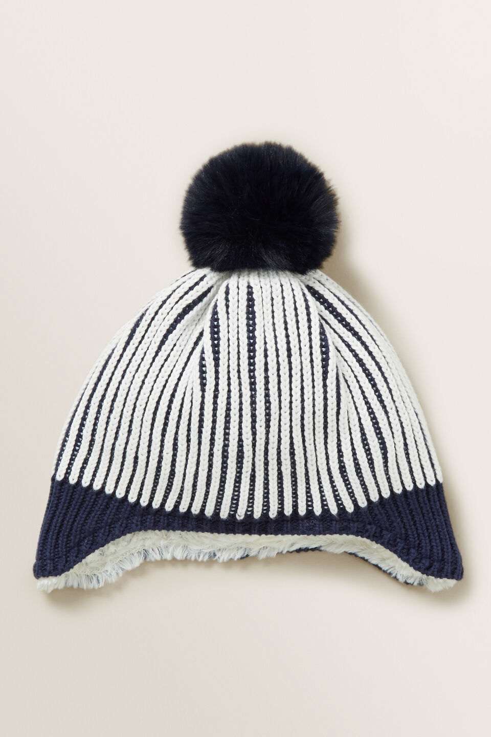 Sherpa Lined Beanie  Midnight Blue