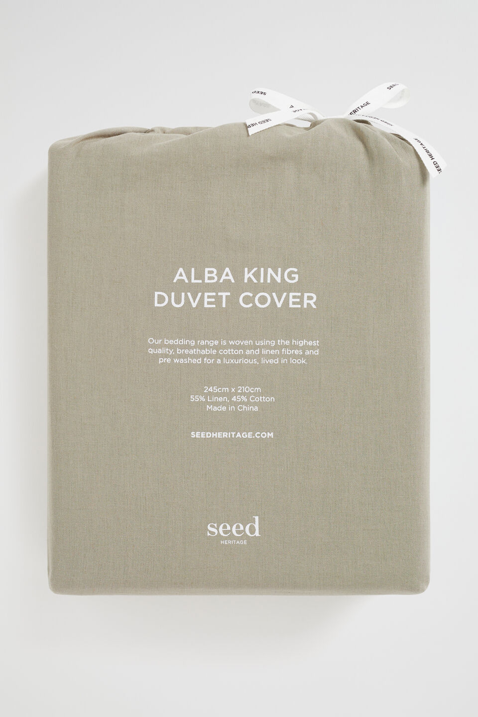 Alba Super King Duvet Cover  Olive