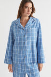 Seersucker Grid Sleep Shirt  Azure  hi-res
