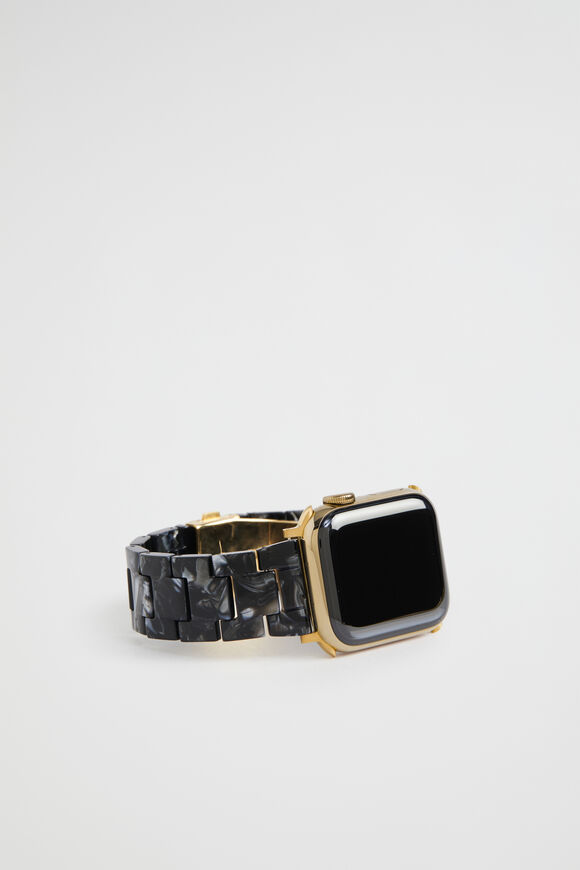 Resin Smart Watch Band  Black  hi-res