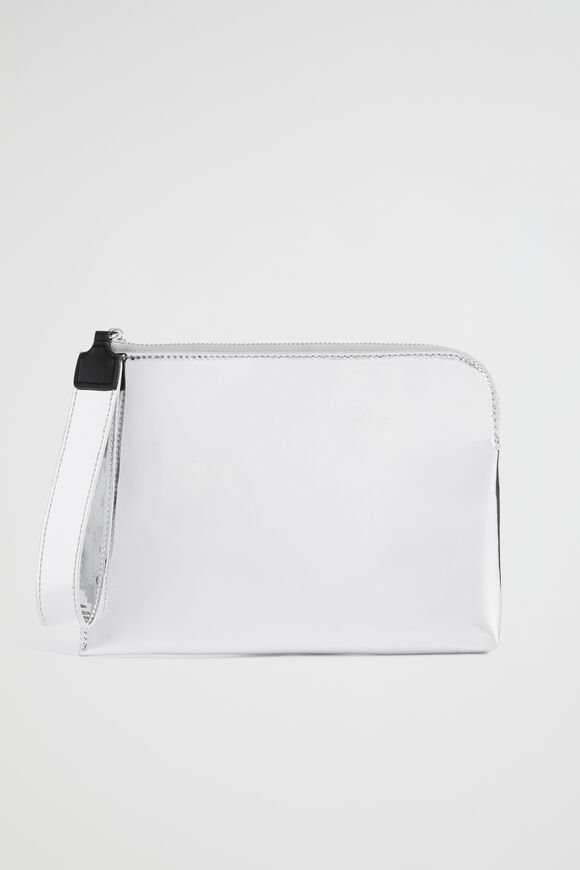 Seed Metallic Pouch  Silver  hi-res