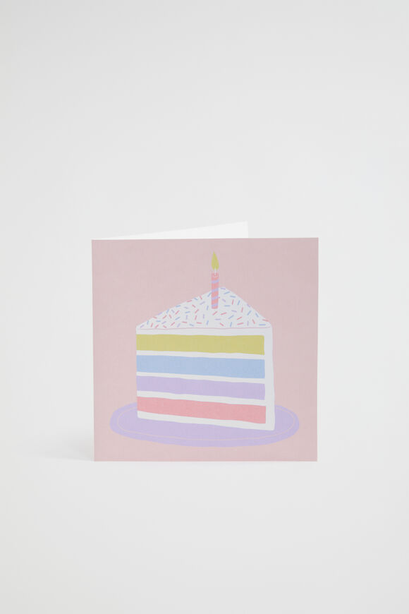 Large Birthday Cake Card  Multi  hi-res