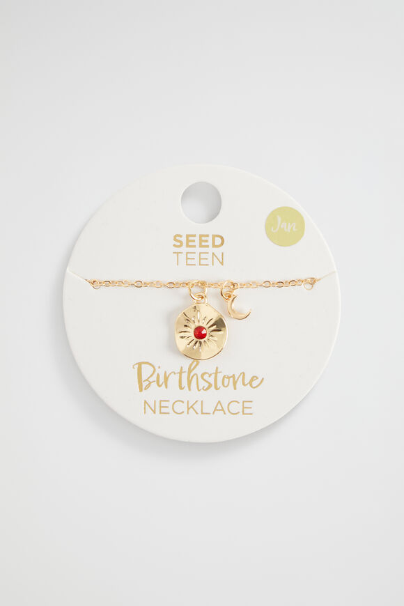 Birthstone Necklace  January  hi-res