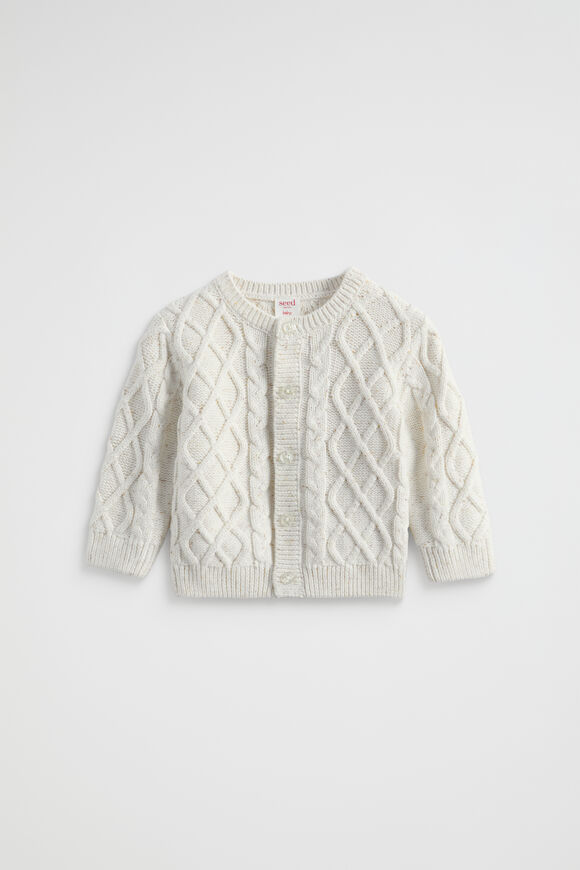 Speckle Cable Cardigan  Speckle  hi-res