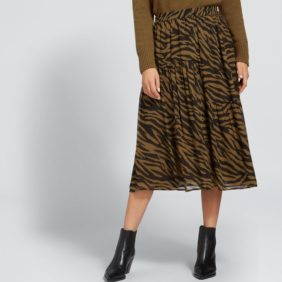 Zebra Print Skirt  