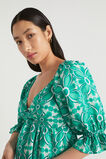 Linen Sweetheart Mini Dress  Jade Green Retro  hi-res