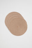 Round Placemat Set of 4  Terracotta  hi-res