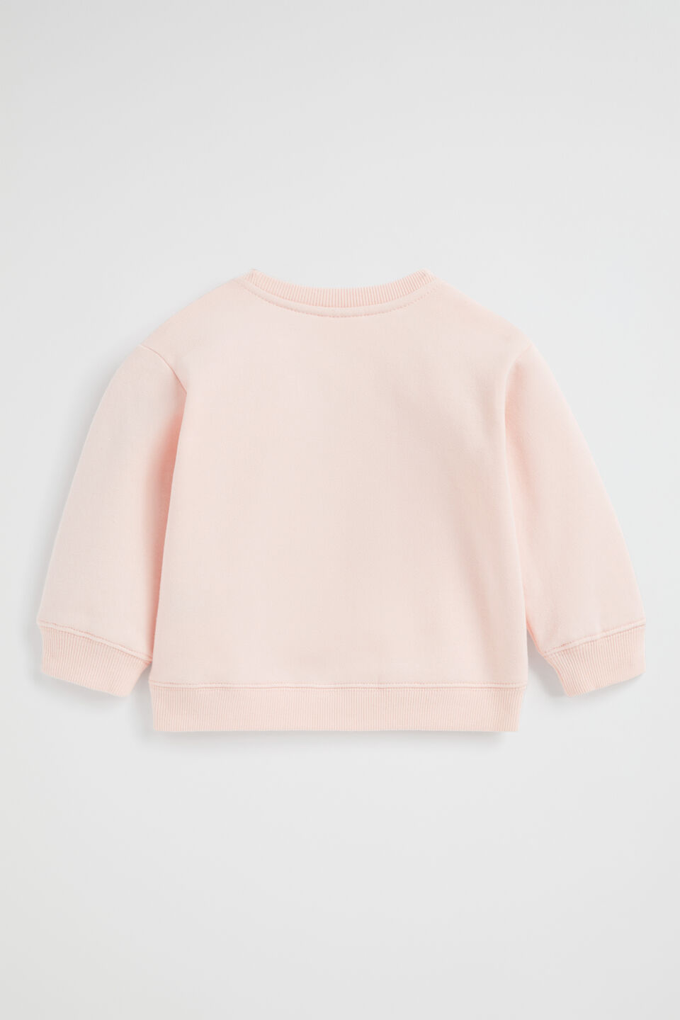 Embroidered Flower Sweat  Dusty Rose