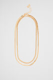 Mini Curb Chain Necklace  Gold  hi-res