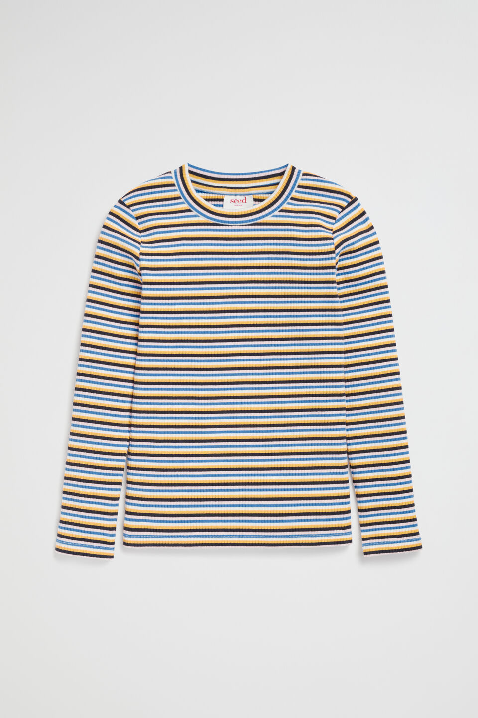 Rib Stripe Tee  Midnight Multi