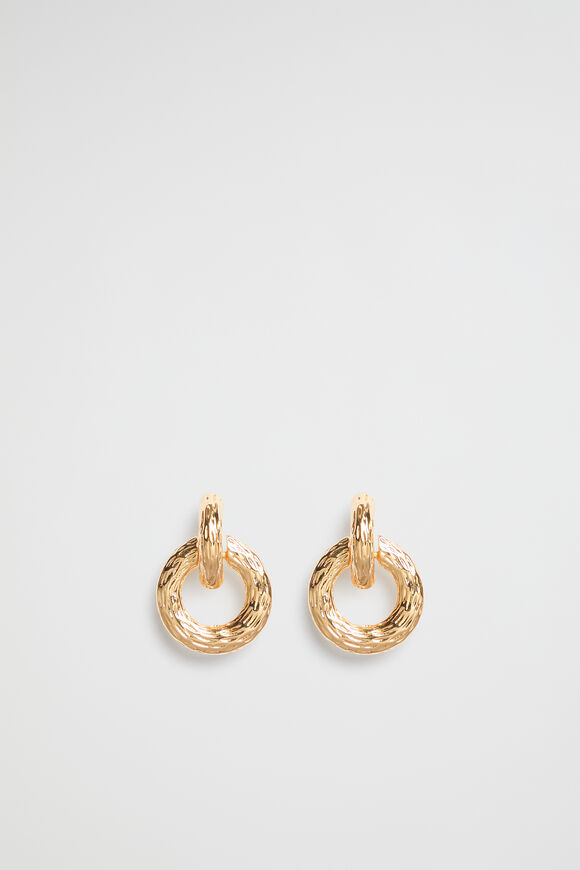 Ring Earring  Gold  hi-res