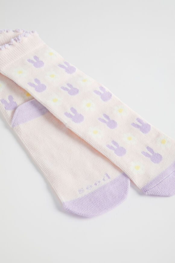 Bunny Flower Yardage Sock  Multi  hi-res