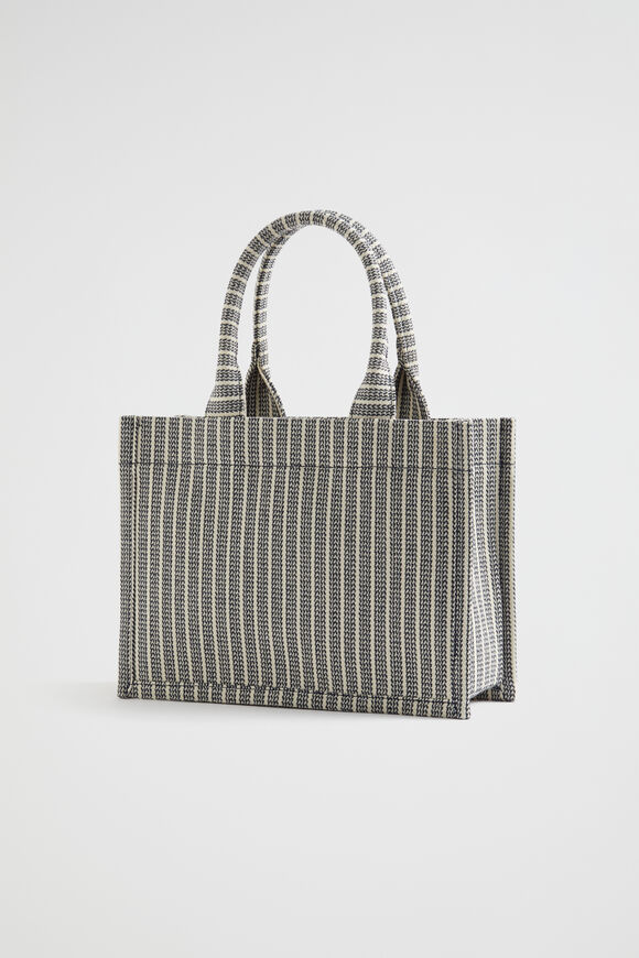 Woven Mini Structured Tote  Midnight Sky  hi-res