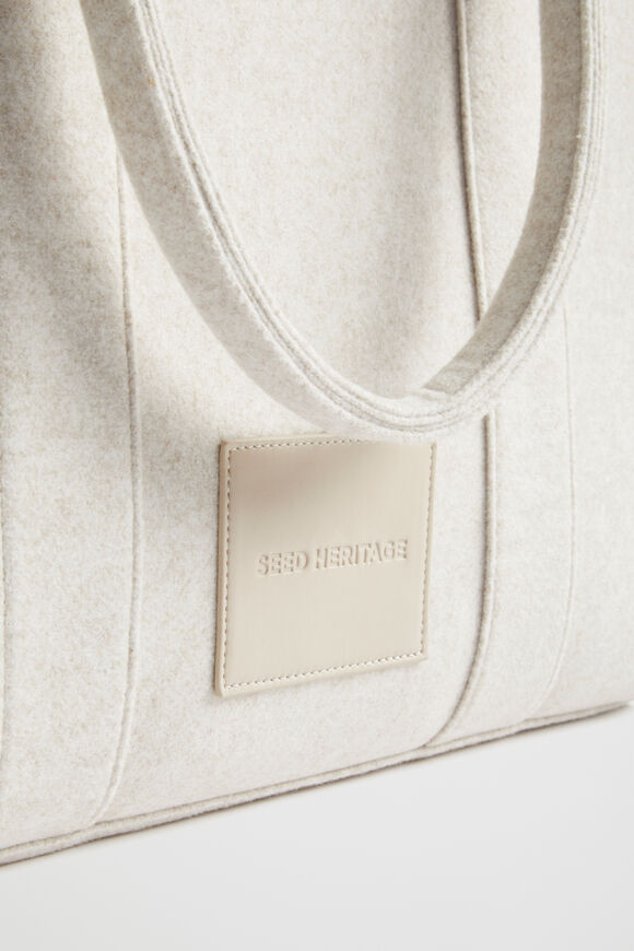 Felt Large Tote  Oat  hi-res