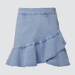 Ruffle Denim Skirt    hi-res