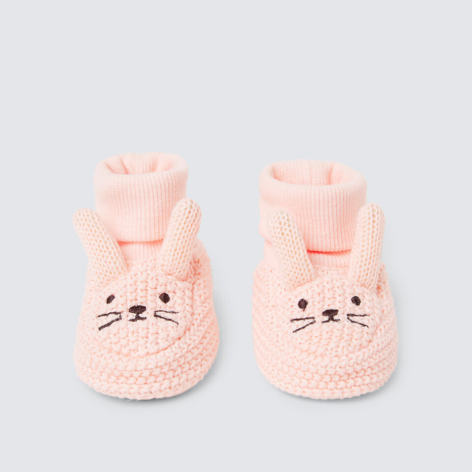 Apricot Bunny Booties  