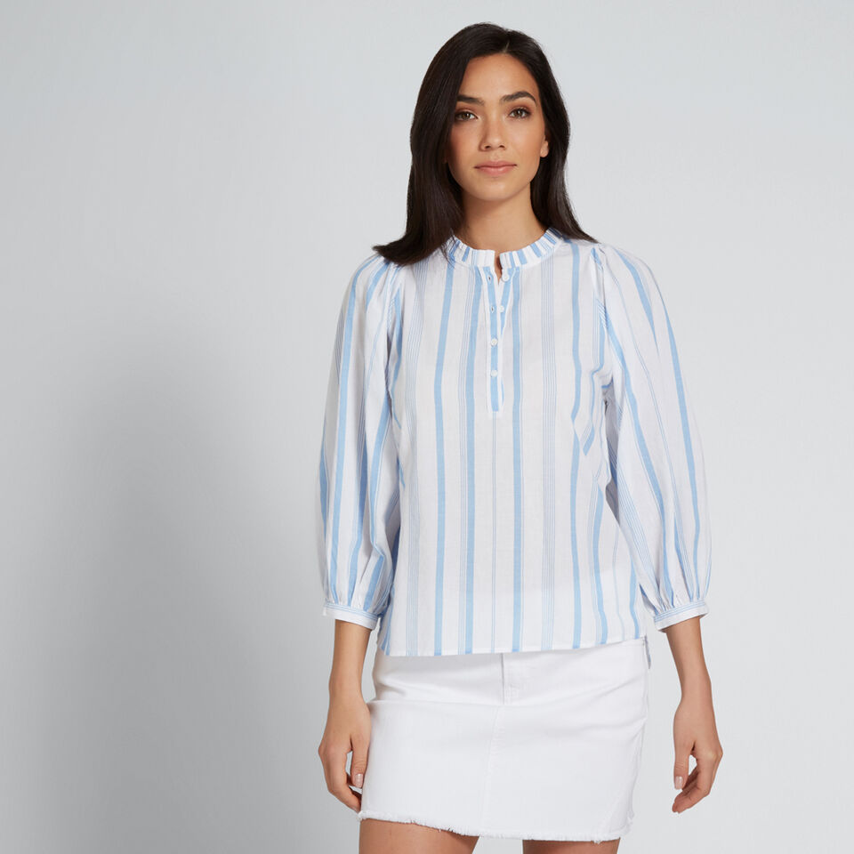 Stripe Cotton Shirt  