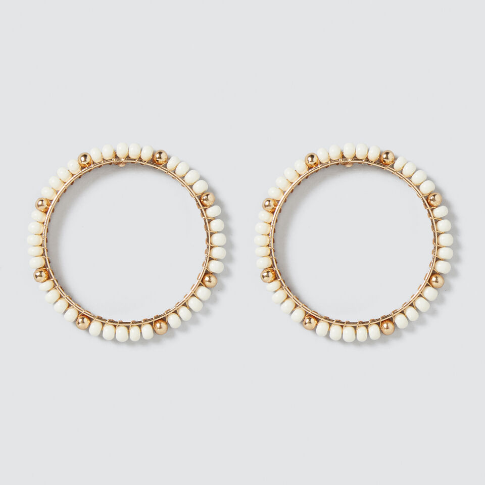 Beaded Circle Earrings  4