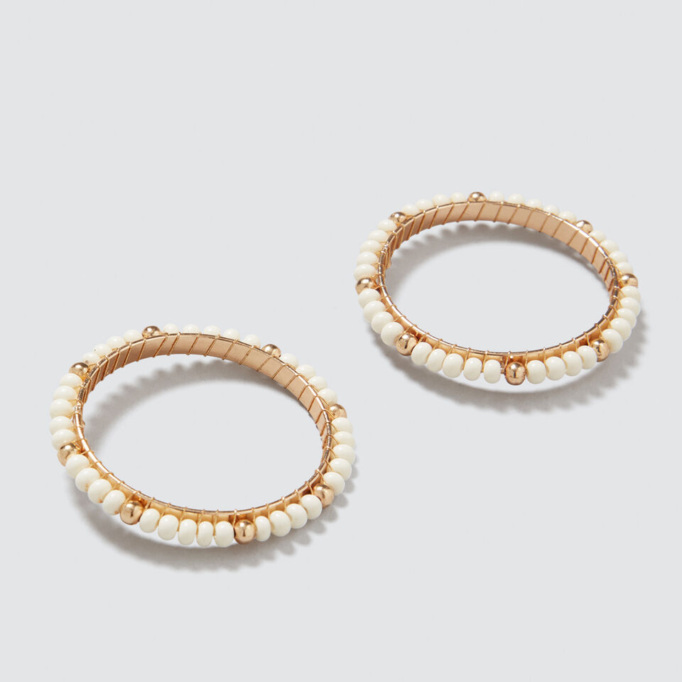 Beaded Circle Earrings  4