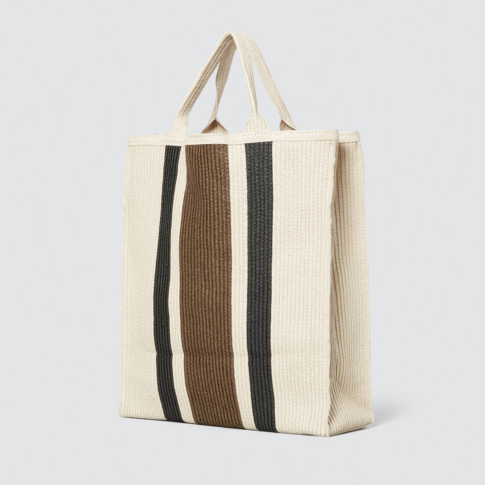 Striped Shopper Bag  